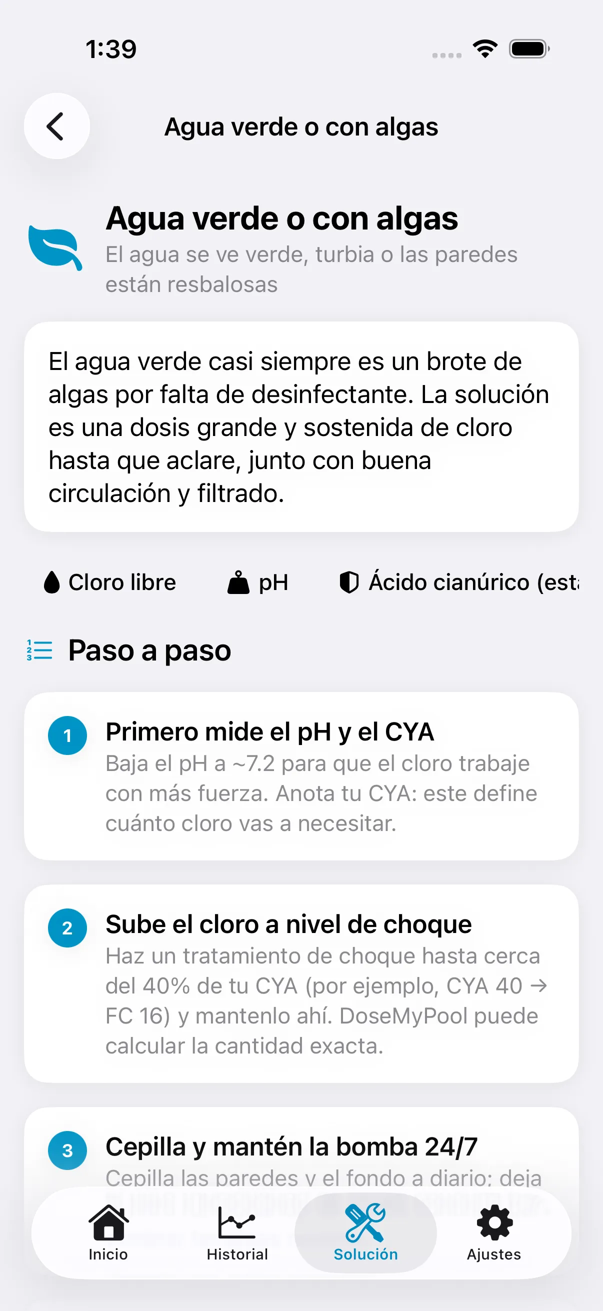 Diagnóstico de problemas