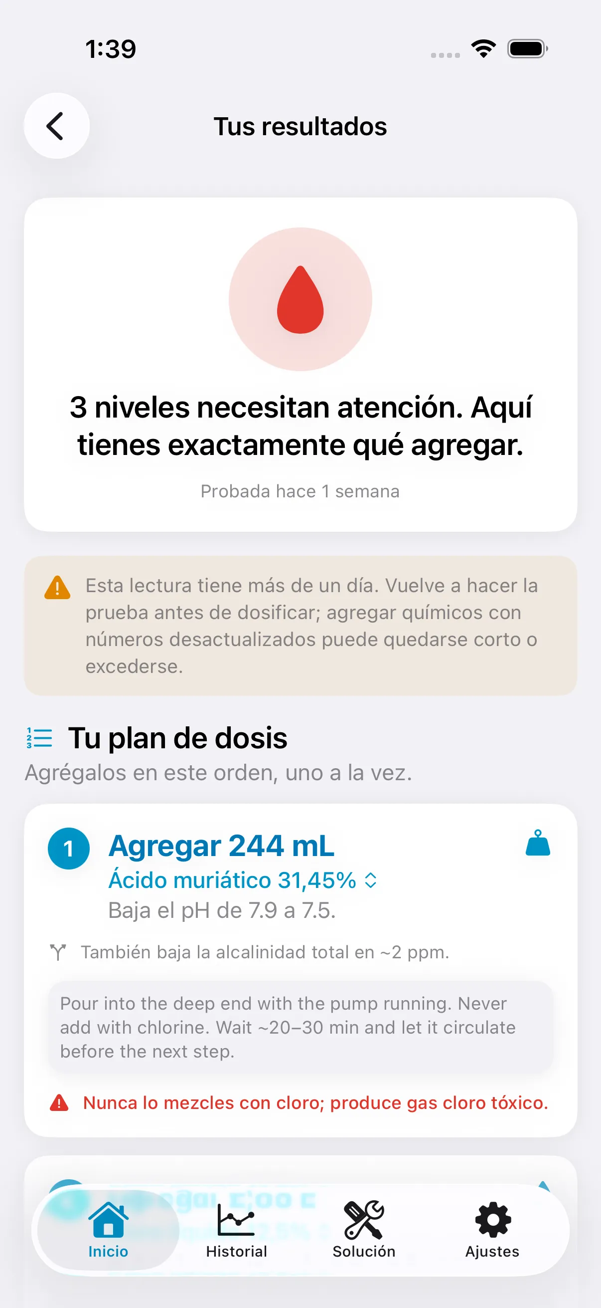 Plan de dosis exacto