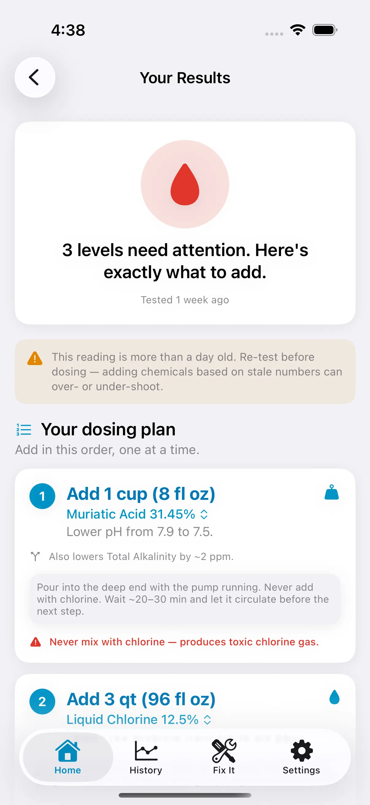 Exact dose plan